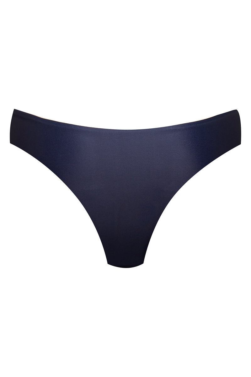 Arpoador Bottom Reversible in Dark Blue / Solid Brown