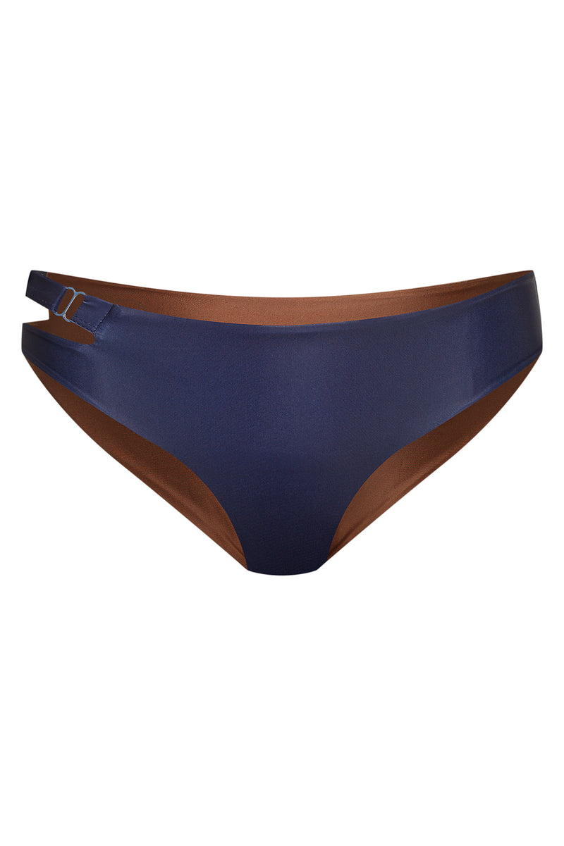 Caparica Bottom Reversible in Dark Blue / Solid Brown