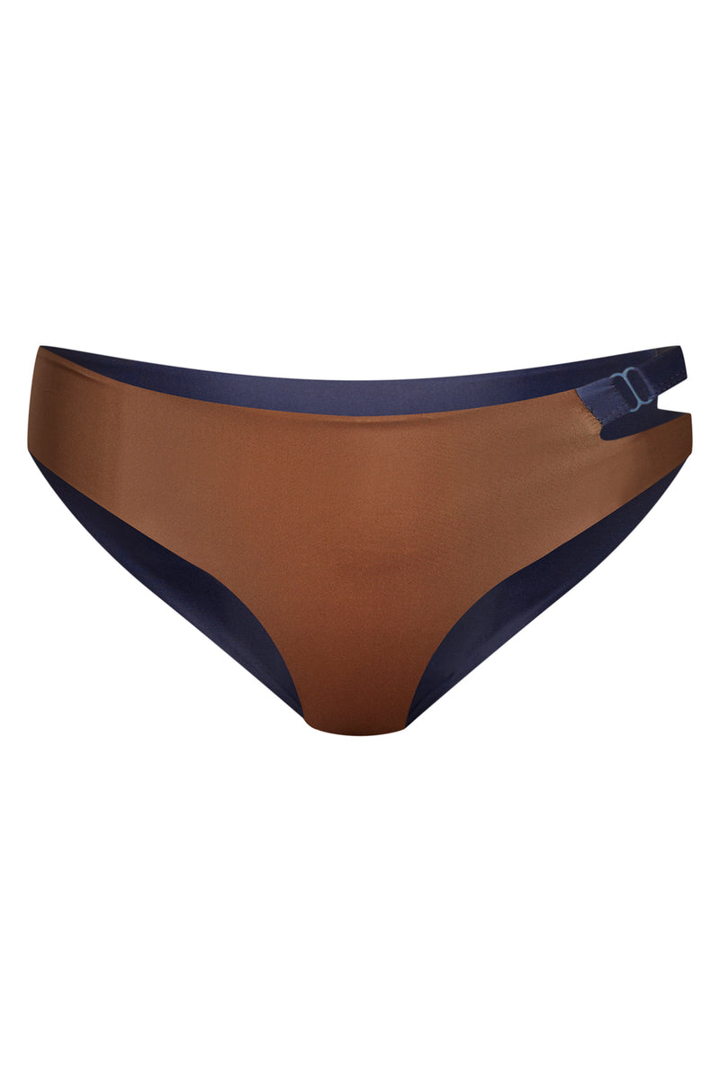 Caparica Bottom Reversible in Dark Blue / Solid Brown