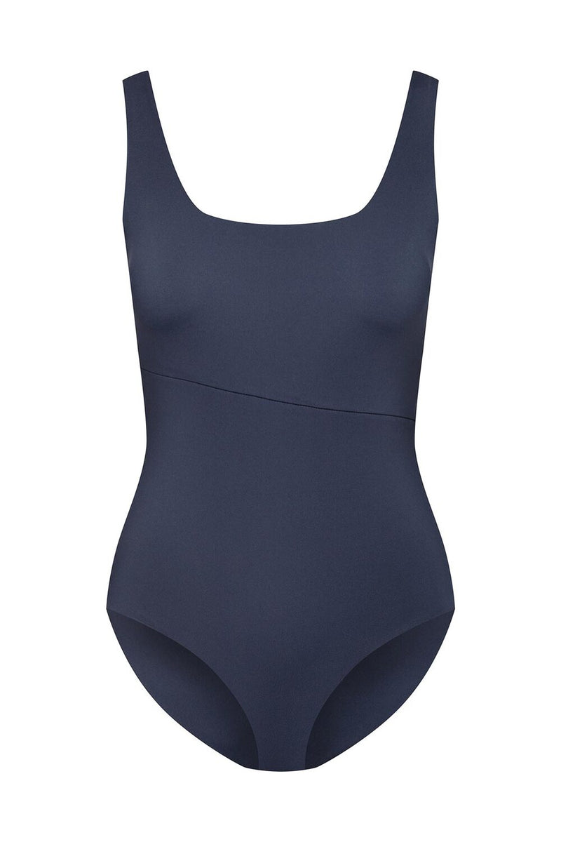 Langeoog Swimsuit Reversible in Midnight Blue/Mocha