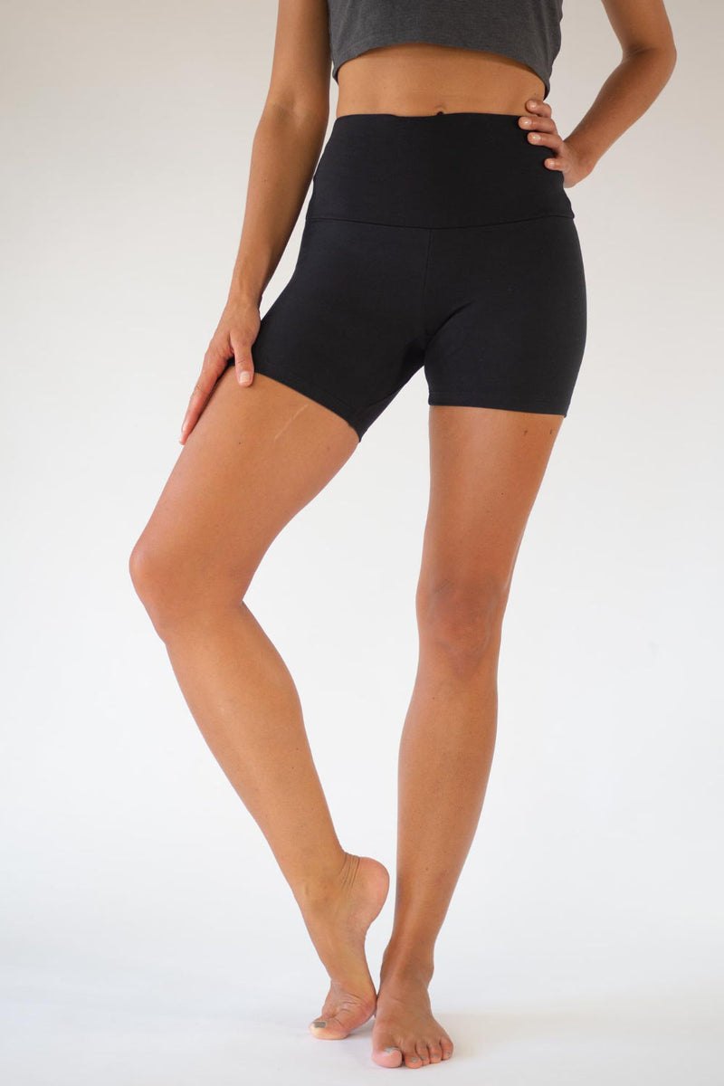 Black Lyocell Shorts