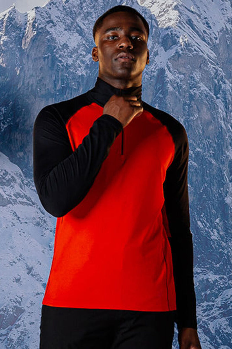Thermoshirt Stretch Unterziehshirt 1/4 Zip