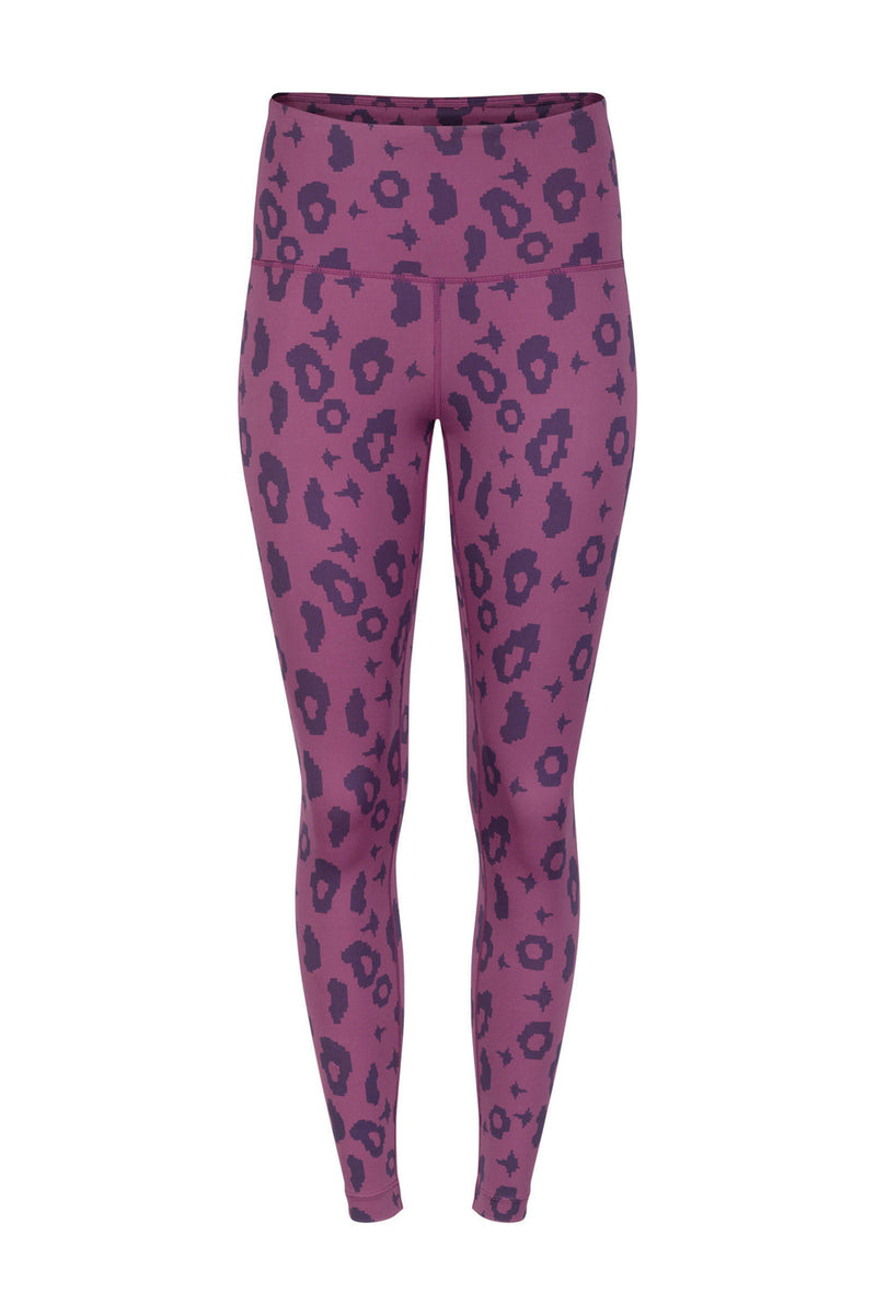 High-Rise Leggings in Lila Leopard