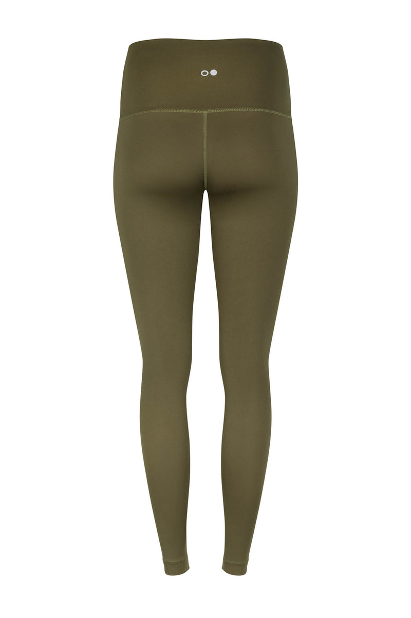 High-Rise Leggings in Green Moss