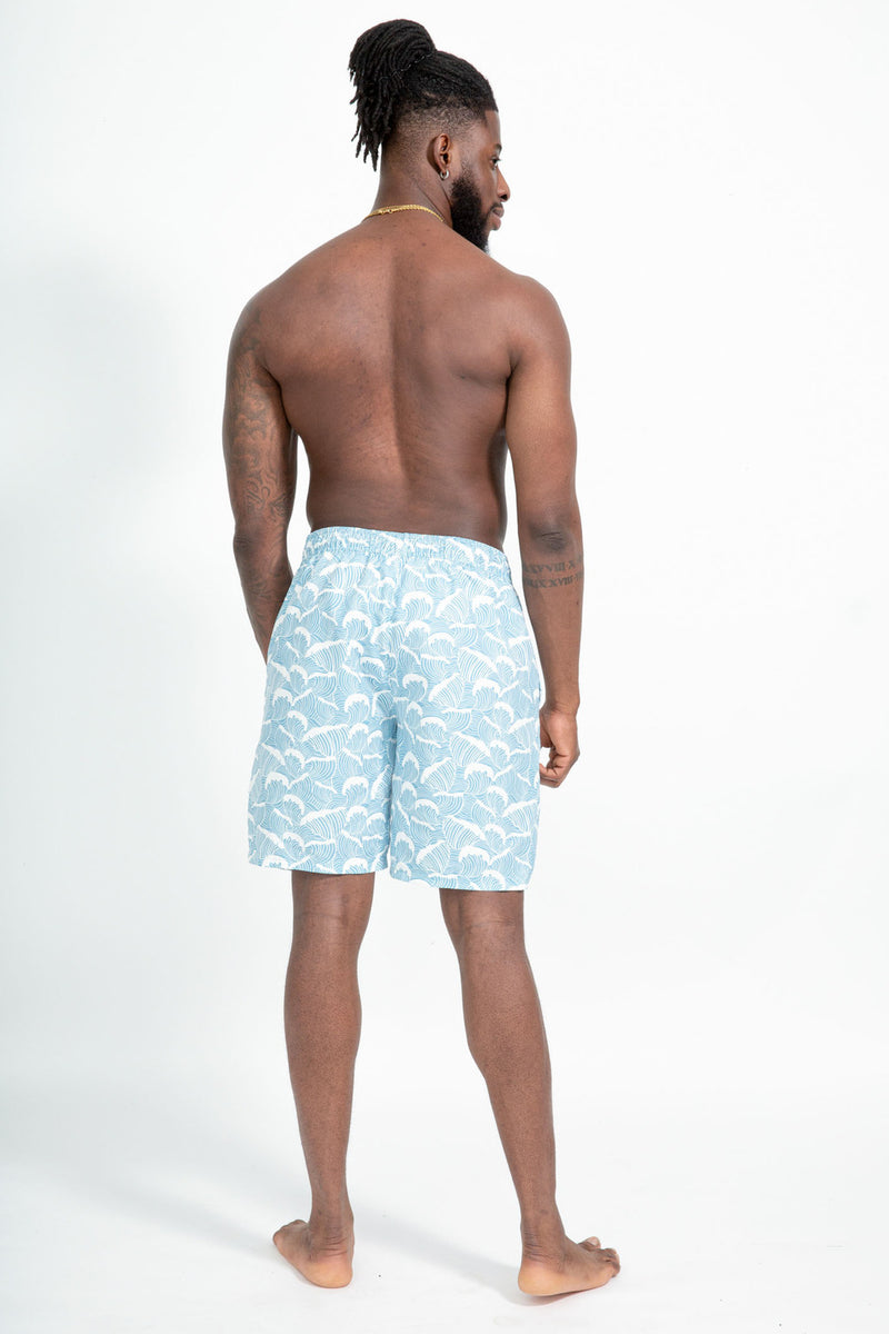 Faro Boardshorts - Ocean Waves Print