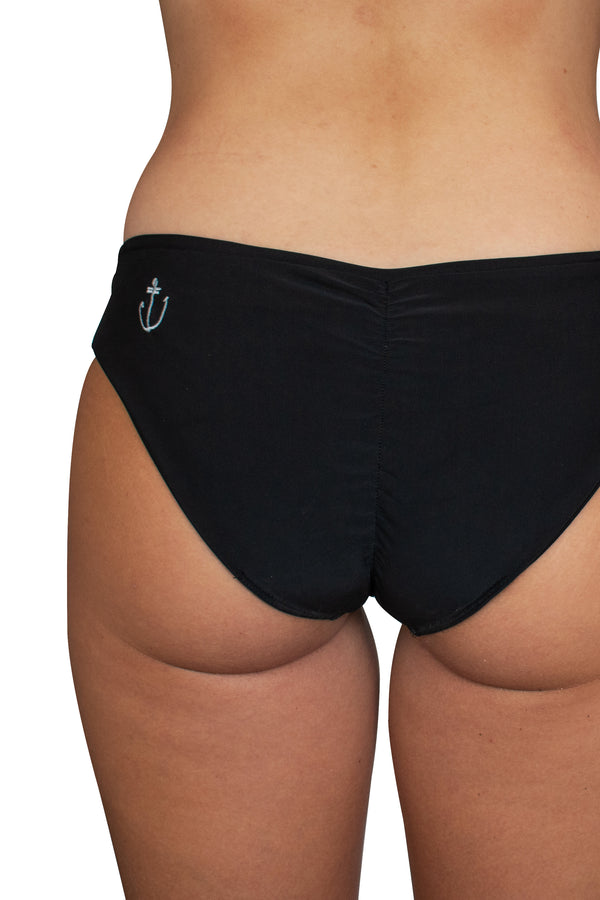 RECYCLED // MATAHARI SURF BIKINI BOTTOMS black