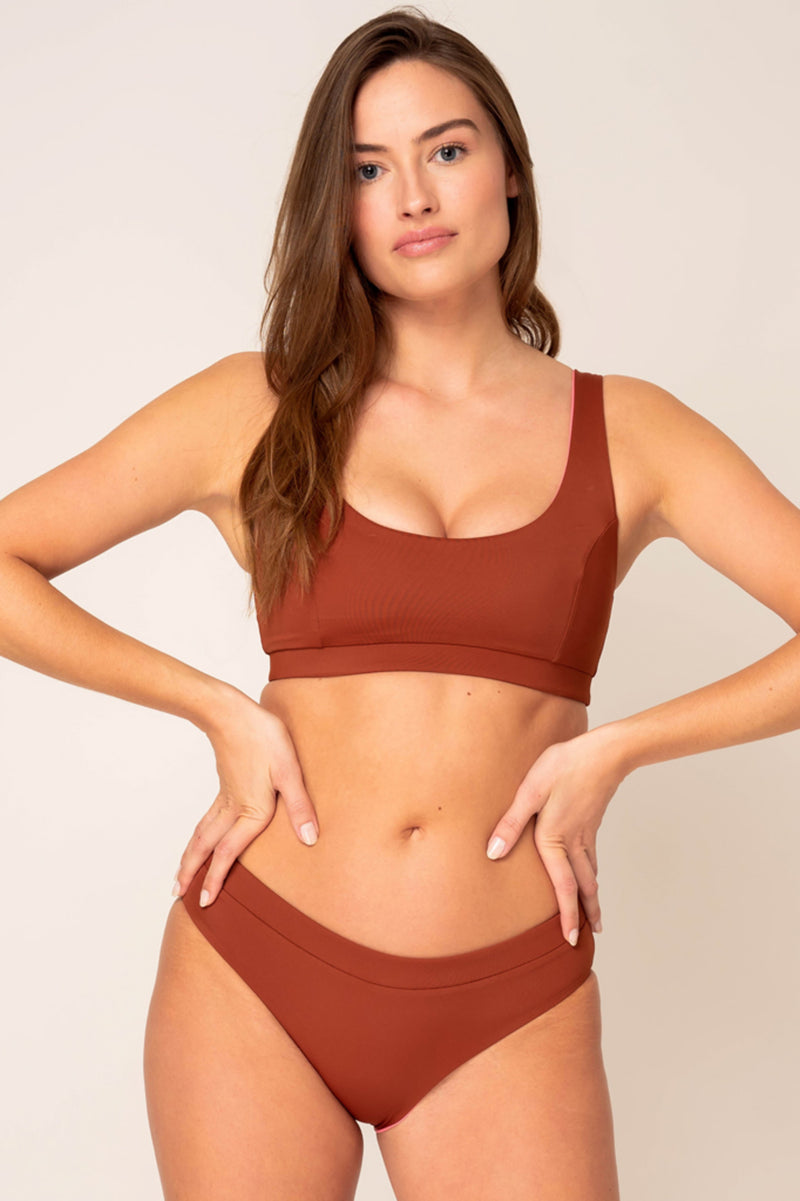 Amal Hipster - Reversible Bikini Bottom spice / pink