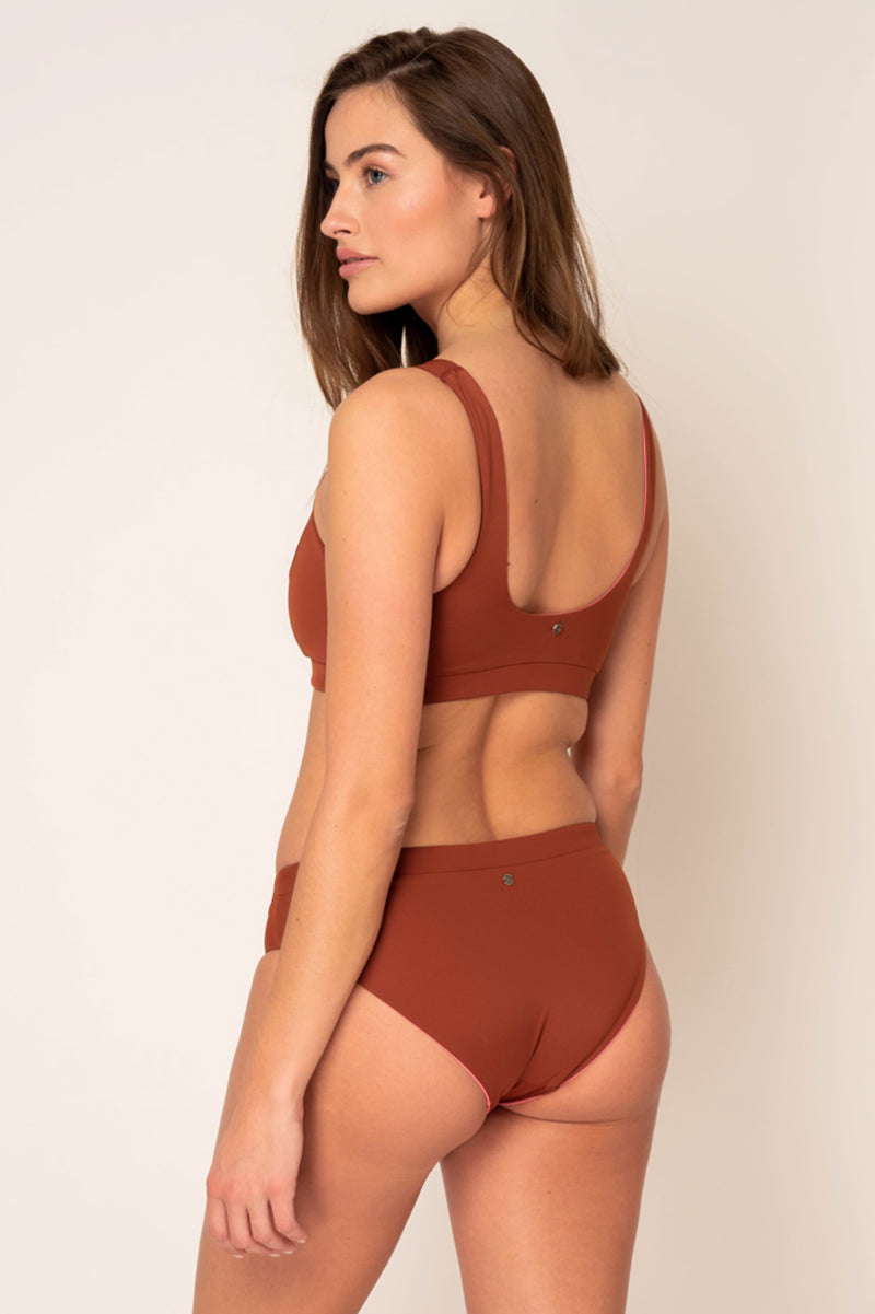 Amal Hipster - Reversible Bikini Bottom spice / pink