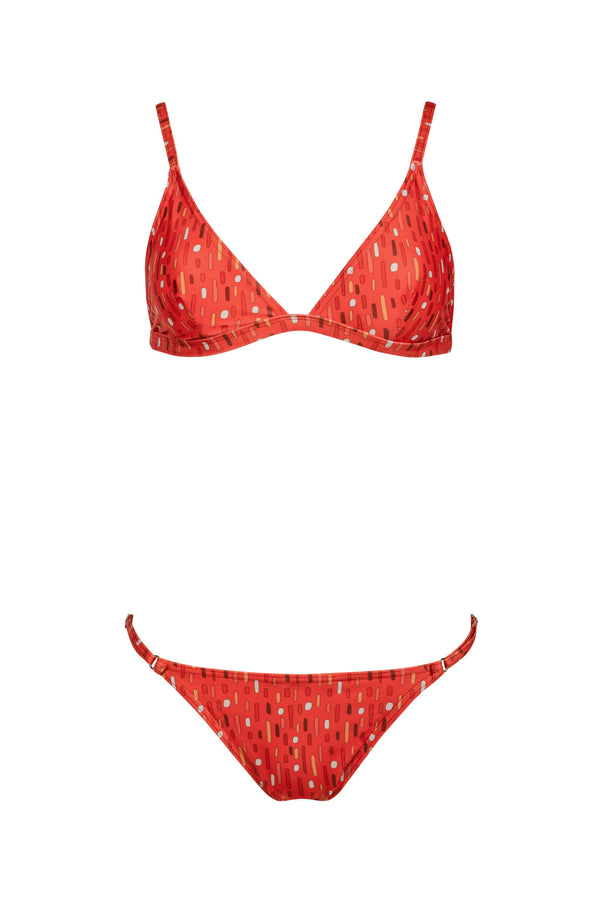 Clara Bikini Set - Red Lionfish