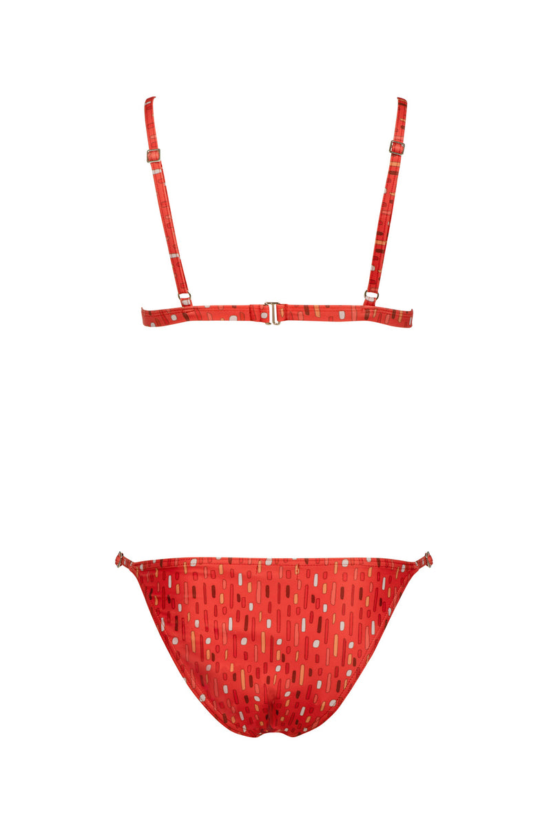 Clara Bikini Set - Red Lionfish