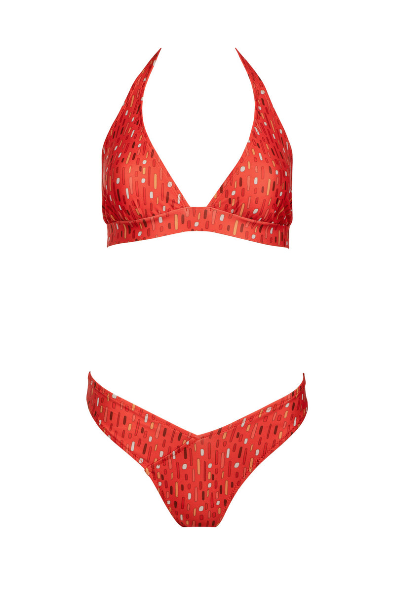 Marilia Bikini Set - Red Lionfish