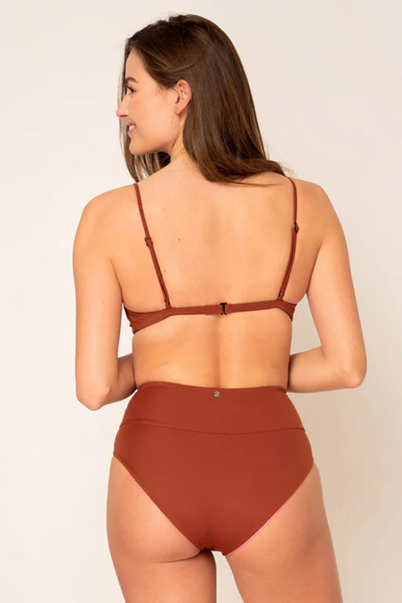 Emee High Waist - Wendbare Bikinihose spice / pink