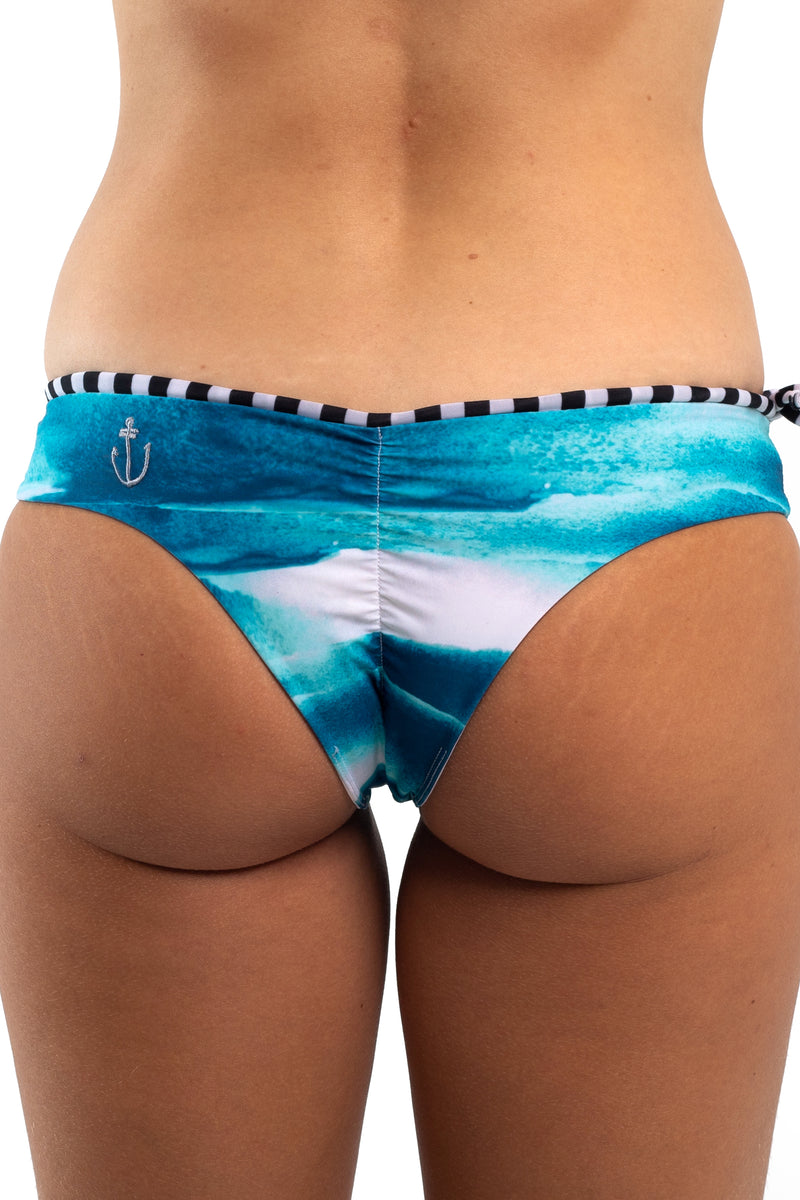 RECYCLED//BRAZILIAN SURF BIKINI BOTTOMS Shades of Blue