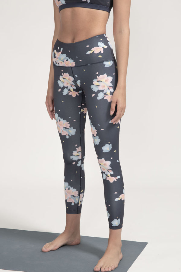 High-Rise Leggings Dark Sakura