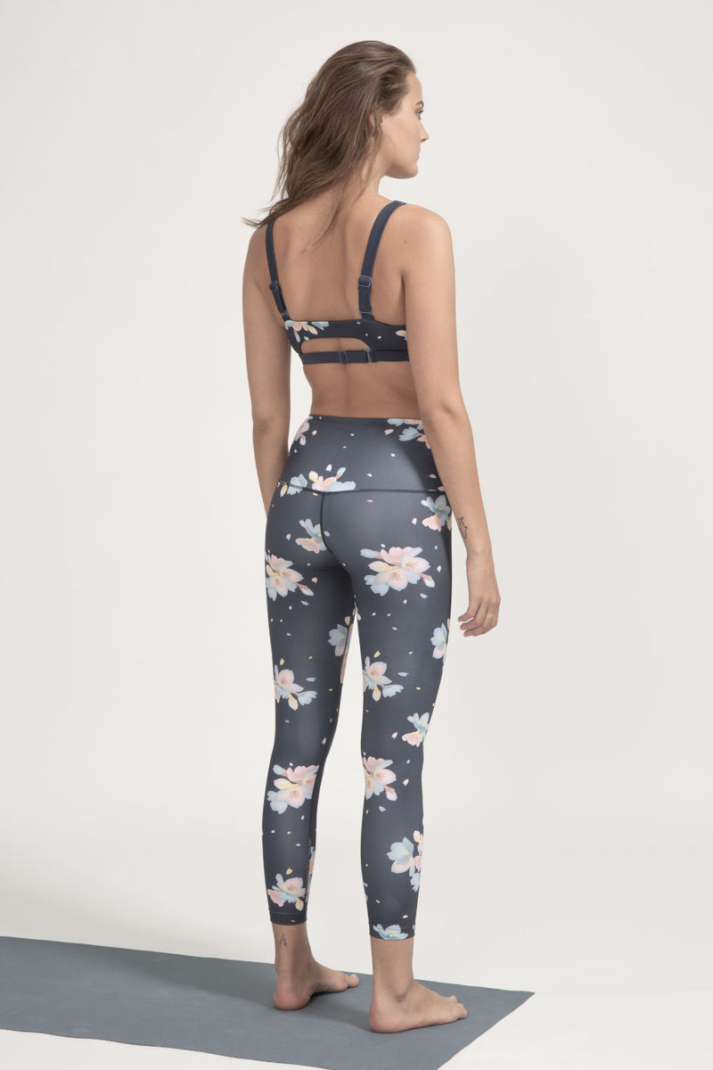 High-Rise Leggings Dark Sakura