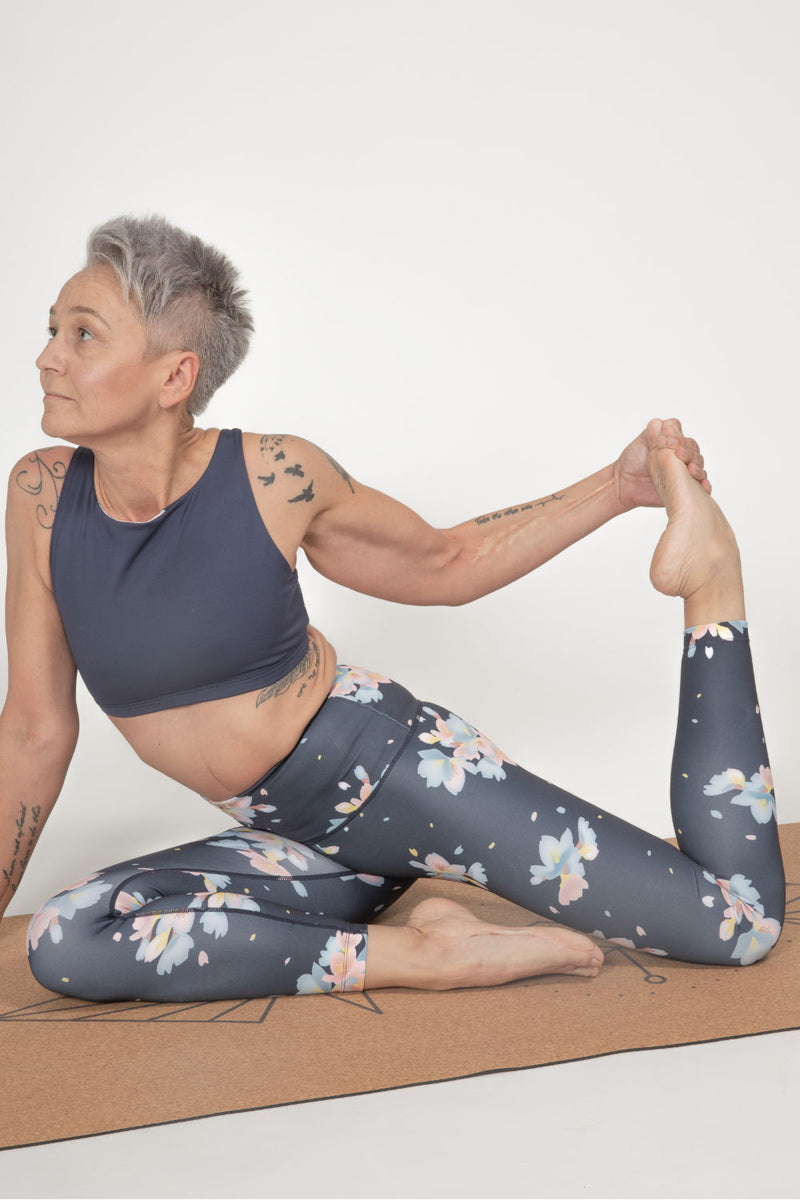 High-Rise Leggings Dark Sakura