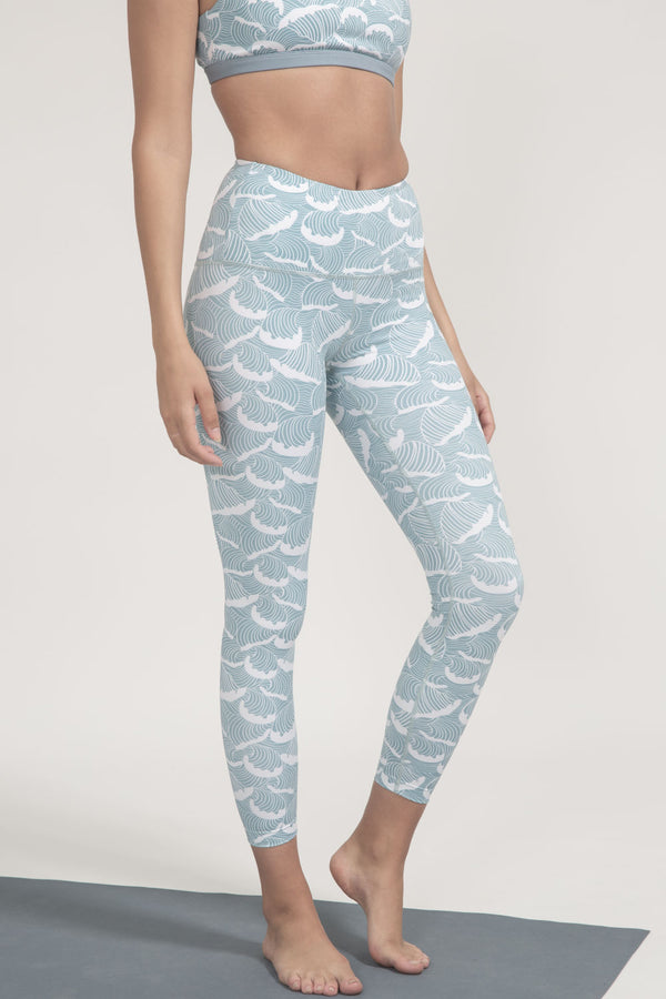 High-Rise Leggings Ocean Waves