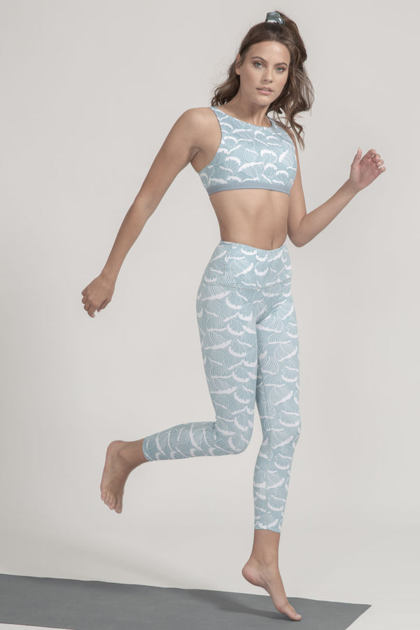 High-Rise Leggings Ocean Waves