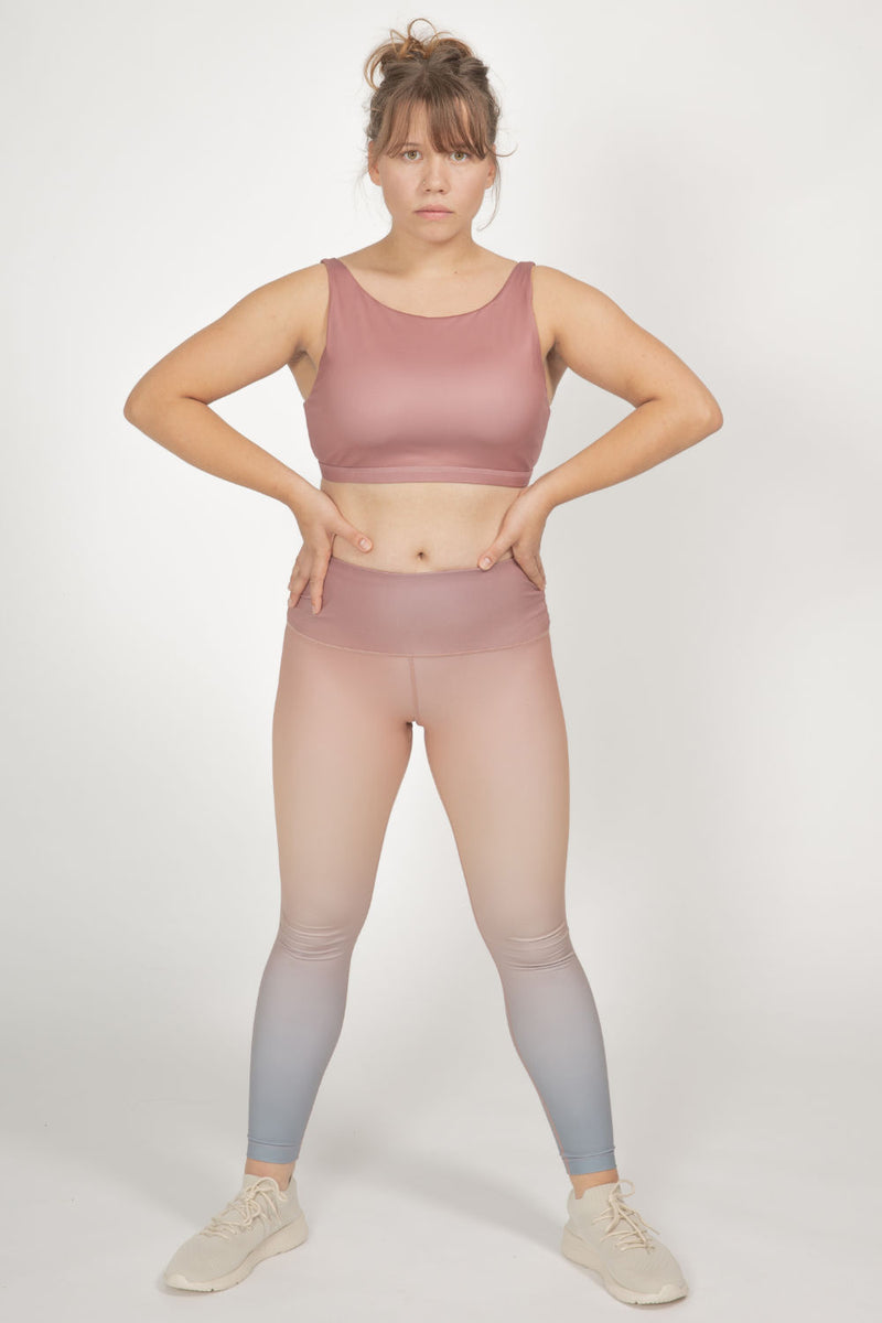 High-Rise Leggings Rosa