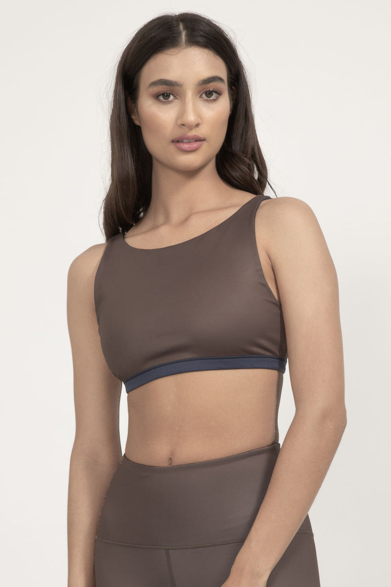 Meco Reversible Sportsbra Midnight Blue - Mocha